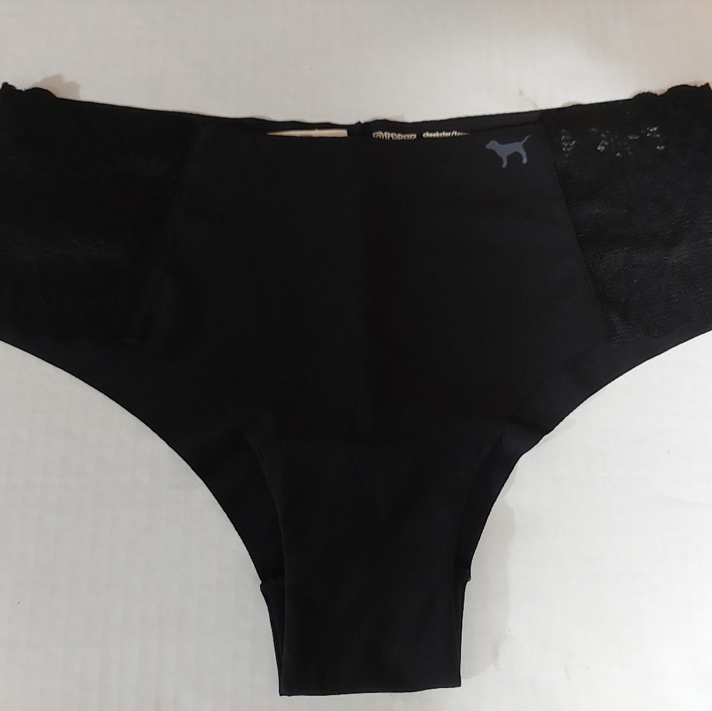 Pink by Victoria's Secret Panties Underwear NO SHOW LACE TRIM HIPSTER MEDIUM